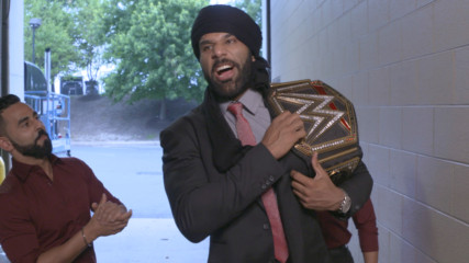 WWE Champion Jinder Mahal exudes confidence as he arrives at WWE Battleground: WWE.com Exclusive, July 23, 2017