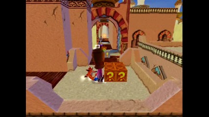 Crash Bandicoot 3 - Level 07 Hangem High - Crystal + Box Gem 
