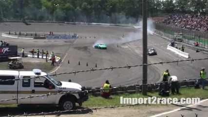 Nissan 350z vs 350z Turbo drifting 
