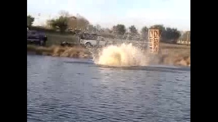 Dirt bike Lake Jump