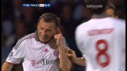 27.04.2010 Лион 0 - 1 Байерн Мюнхен втори гол на Ивица Олич 