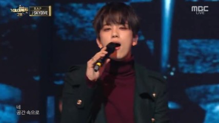 382.1224-17 B.a.p - Young, Wild & free + Skydive, Mbc Gayo Daejejeon 2016 (311216)