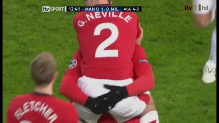 Man Utd 1 - 0 Ac Milan (rooney) 