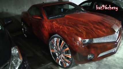 10' Chevy Camaro w Realistic Flames on 28's - 1080p Hd