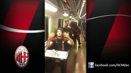 Pato, Robinho e Thiago Silva ballano _ai se eu te pego_