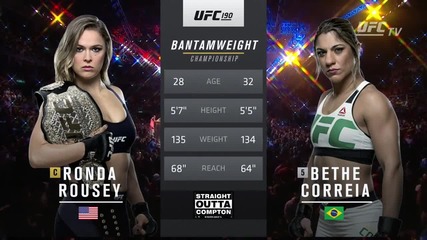Ronda Rousey (c) vs Bethe Correia (ufc 190, 1.08.2015)