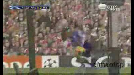 У Н И К А Л Е Н гол на Кристиано Роналдо Арсенал - Манчестър Юнайтед 0 - 2 - Vbox7 