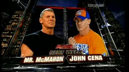 Wwe Raw Next Week Mr. Mcmahon vs John Cena 