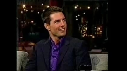 Tom Cruise goes crazy live on Letterman