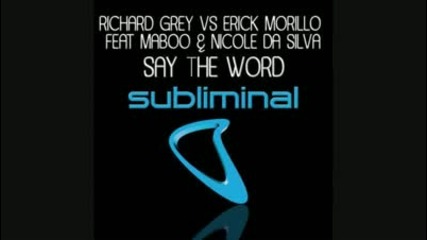 Richard Grey & Maboo Inc. vs. Todd Terry - Somethings Going On 2010 (richard Grey Subliminal Dub) 