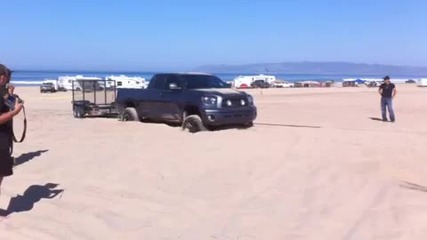 Brandon H pulls out a Tundra at Pismo (sd)