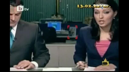 Гавра с Бойко Борисов в Бтв Новините Господари на Ефира 18 02 2010