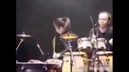 Jackie Chan Playing drums 