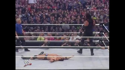 Batista vs The Undertaker wrestlemania 23 2007 World Heavyweight Championship