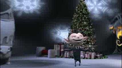 Сянката на Дядо Коледа пее- Jingle Bells