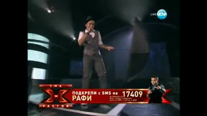 Рафи вдигна публиката на крака - X - Factor България 18.10.2011