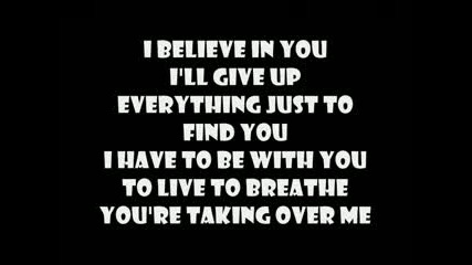Evanescence - Taking Over Me~text [lyrics]