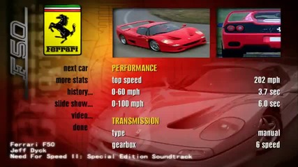 Need For Speed 2 Soundtrack Ferrari F50