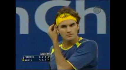 Us Open 2005 : Федерер - Агаси | Тайбрек