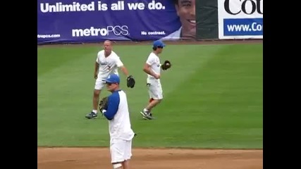 Nick jonas playing baseball in the team Road Dogs