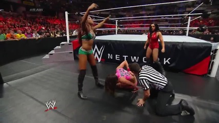 Nikki Bella vs. Alicia Fox & Aksana - 2-on-1 Handicap Match: Raw, June 2, 2014