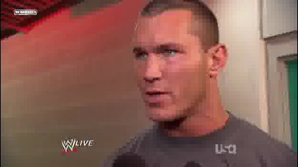 Raw.2009/02/16 Randy Orton (backstage)