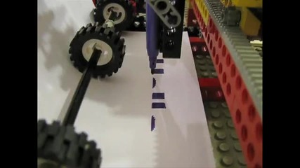 Принтер направен от части конструктор Lego 