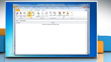 Microsoft® Outlook 2010: How to combine the distribution lists on Windows® 7?