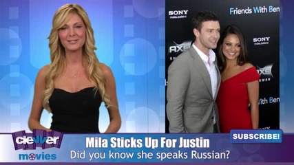 Mila Kunis Stands Up For Justin Timberlake In Russia