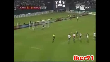 Милан - Хамбургер 1:1 Гол На Роналдиньо