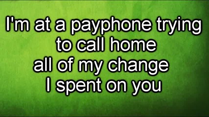 Maroon 5 - Payphone (lyrics) ft. Wiz Khalifa