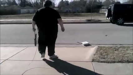 Funny Fat Guy Rages _ Destroys his Xbox