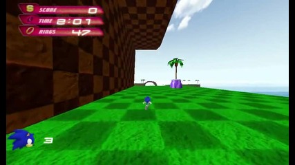 Sonic Dimensions - Green Hill Ocean - secret gameplay