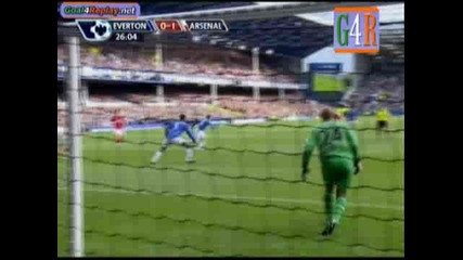 Everton - Arsenal 0 - 1 (1 - 6,  15 8 2009)