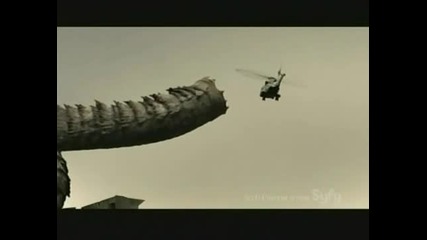 18+змийският пясък / Sand Serpents (2009) Man jumps from helicopter straped with suicide belt . 
