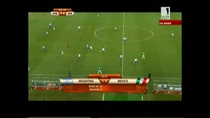 Страхотен Гол На - Карлос Тевес За 3 - 0 Срещу Мексико !!! 