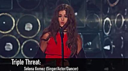 Selena Gomez Wins the Triple Threat (singdanceact) Award
