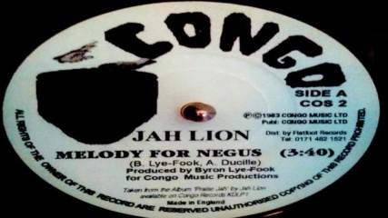 Jah Lion - Melody For Negus --1983 Inst.