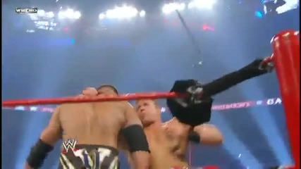 Jumping Corner Clothesline - The Miz