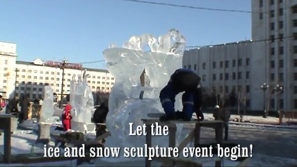 Ice Sculptures in Khabarovsk city, Russia part 1