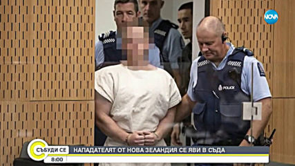 Изправиха пред съда мъжа, стрелял в 2 джамии в Нова Зеландия