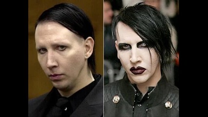 Marilyn Manson без грим.прилича на човек!! 