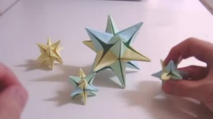 Origami Omega Star (6 modules) - Use in your Christmas decoration!