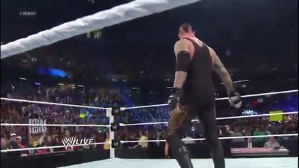 The Undertaker, Kane and Daniel Bryan fend off The Shield Raw, April 8, 2013
