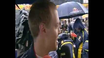 Sebastian Vettel interview before race start china 2009 