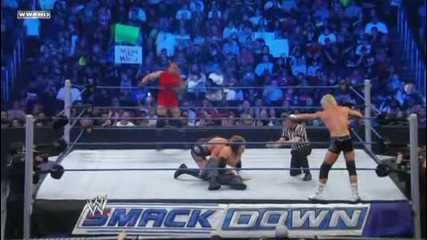 Matt Hardy and Mvp vs Dolph Ziggler and Jack Swagger Smackdown 19.03.2010 