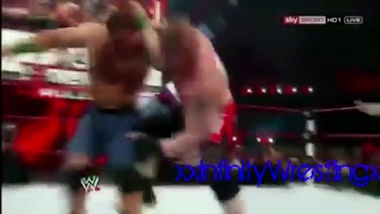 Extreme Rules 2012 - John Cena vs Brock Lesnar Highlights