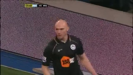 Manchester City 1 - 0 Wigan Athletic Highlights