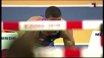 60m Hurdles World Indoor Championship Doha 2010 Men Semi - Final 1