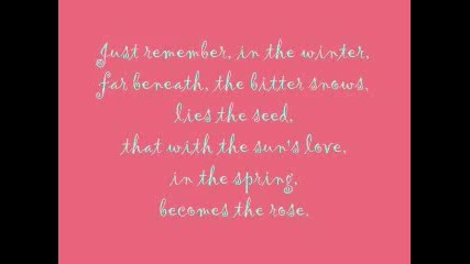 The Rose - Bette midler 